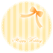 素材_ストライプリボン-イエロー