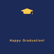 素材_卒業（博士帽・紺）